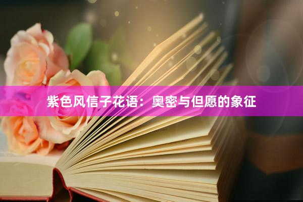 紫色风信子花语：奥密与但愿的象征